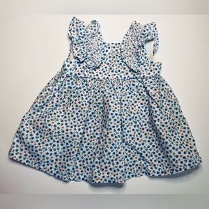 Carter’s Dress 6 Months Blue Floral With Bloomers